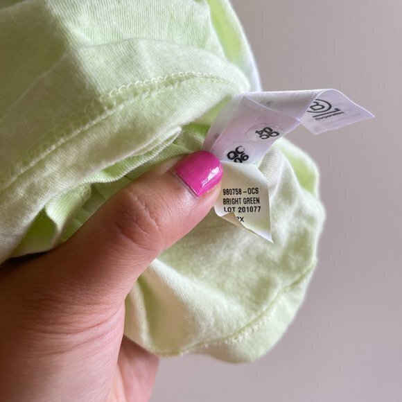 Athleta Lime Green Vibrant Tie Dye Summer Bright Coastal Sleeveless Tank Top 2X - Picture 5 of 6